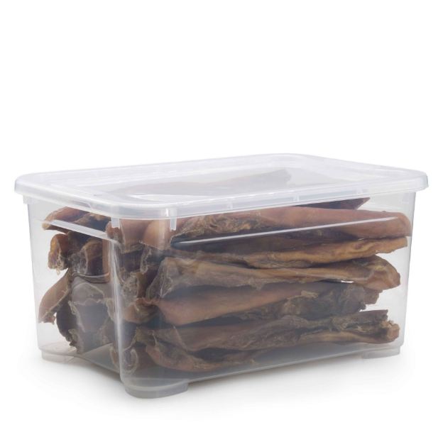 Bild von 3 kg Rinderkopfhaut ca. 30 cm mit Aufbewahrungsbox
